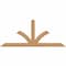 Ekena Millwork Richland Timber Gable Bracket, Western Red Cedar, 96"W x 40"H x 3 1/2"D x 5 1/2"F, 10/12 Pitch GBW096X40X0406RIC00SWR - alternate 1